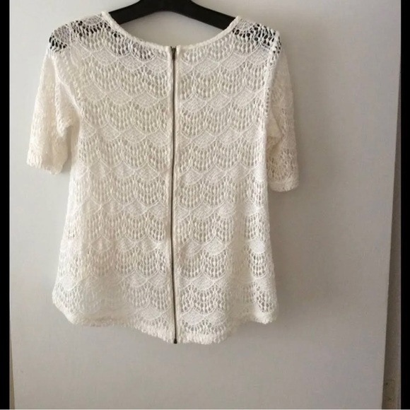 Minkpink Sheer Lace Zipper Back Top - Picture 2 of 5